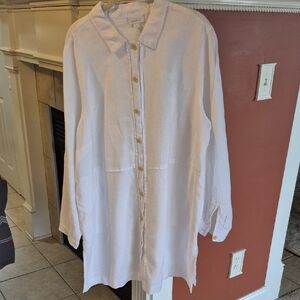 J. Jill White Button-Up Blouse